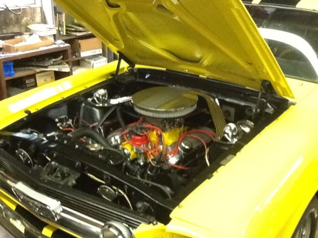 1966 Yellow Ford Mustang