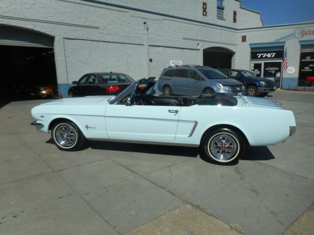 1965 Blue Ford Mustang Convertible