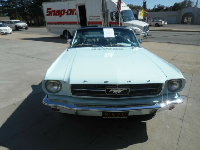 1965 Blue Ford Mustang Convertible