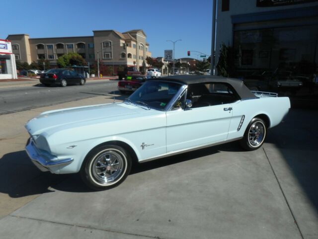 1965 Blue Ford Mustang Convertible