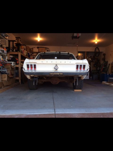 1967 White Ford Mustang Coupe