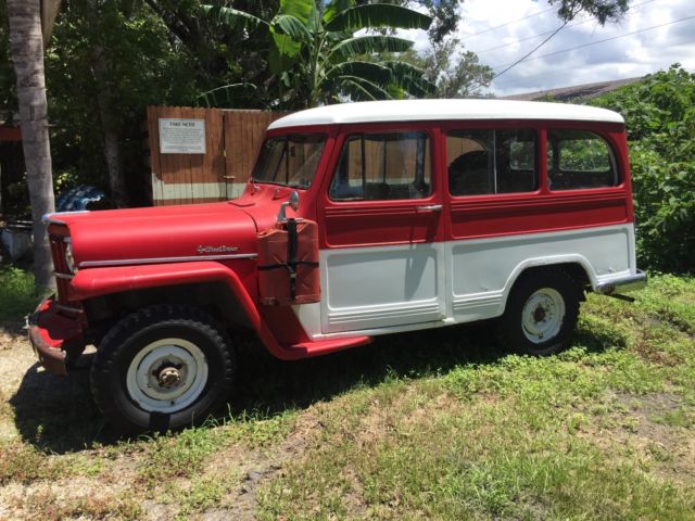 1954 Red Willys Wagon Wagon