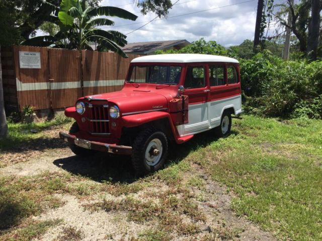 1954 Red Willys Wagon Wagon