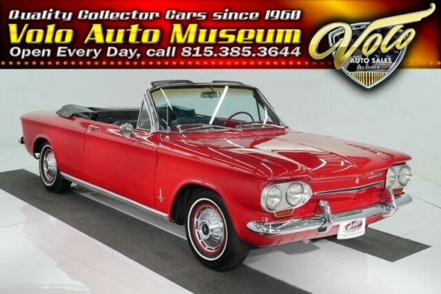 1963 Red Chevrolet Corvair Convertible