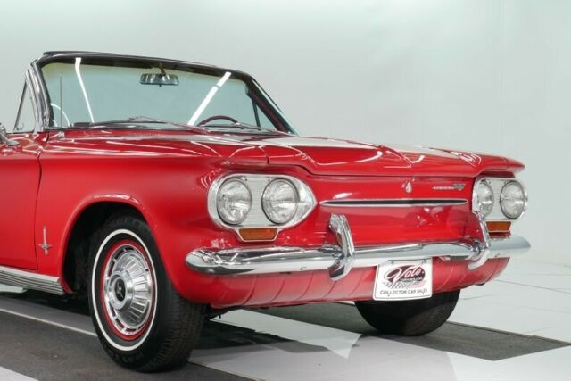 1963 Red Chevrolet Corvair Convertible