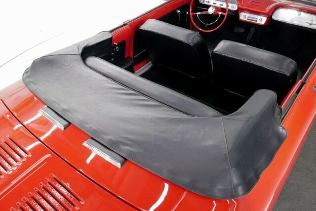 1963 Red Chevrolet Corvair Convertible