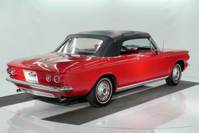 1963 Red Chevrolet Corvair Convertible