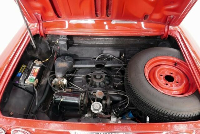 1963 Red Chevrolet Corvair Convertible