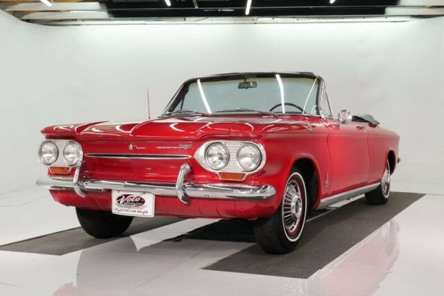 1963 Red Chevrolet Corvair Convertible