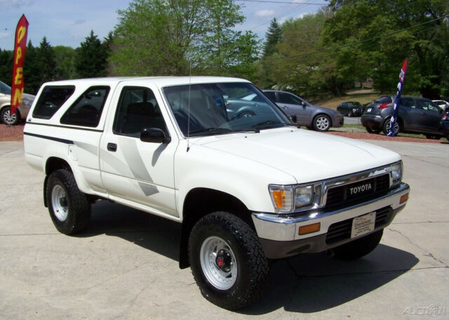 1989 White Toyota Tacoma Pickup Truck