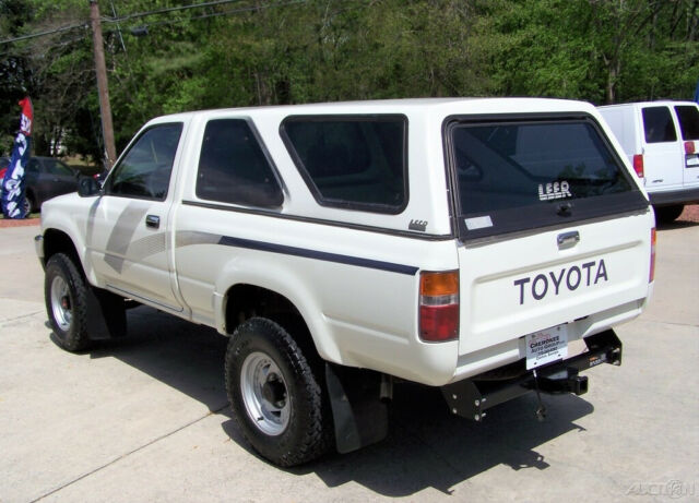 1989 White Toyota Tacoma Pickup Truck