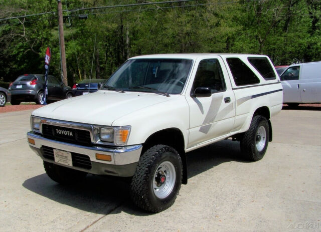1989 White Toyota Tacoma Pickup Truck
