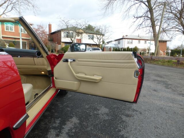 1987 Red Mercedes-Benz SL-Class Convertible