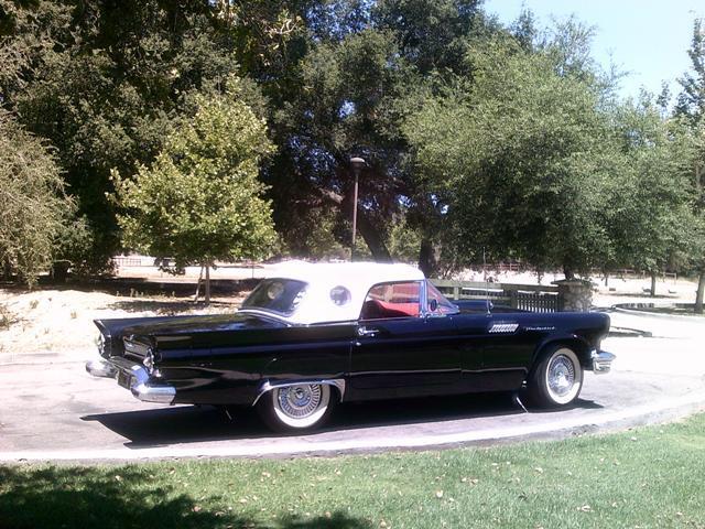 1957 Black Ford Thunderbird Convertible