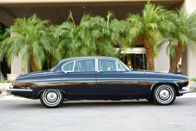 1967 Blue Jaguar 420 G Sedan