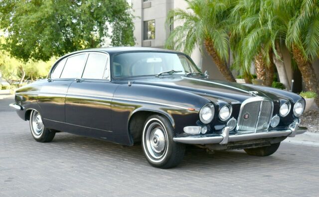 1967 Blue Jaguar 420 G Sedan