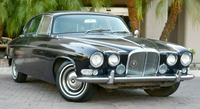 1967 Blue Jaguar 420 G Sedan