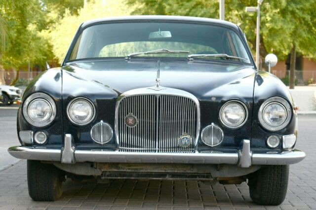 1967 Blue Jaguar 420 G Sedan
