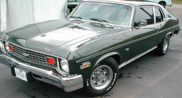 1974 Green Chevrolet Nova Coupe