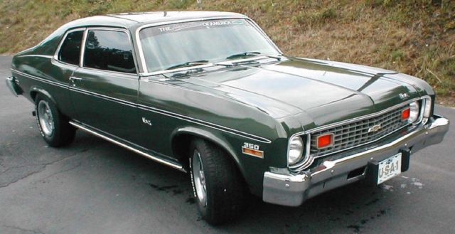 1974 Green Chevrolet Nova Coupe