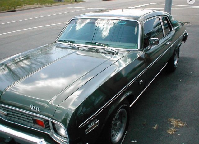 1974 Green Chevrolet Nova Coupe