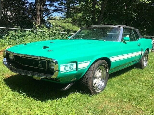 1969 Green Ford Mustang Convertible
