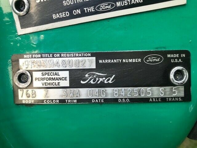 1969 Green Ford Mustang Convertible