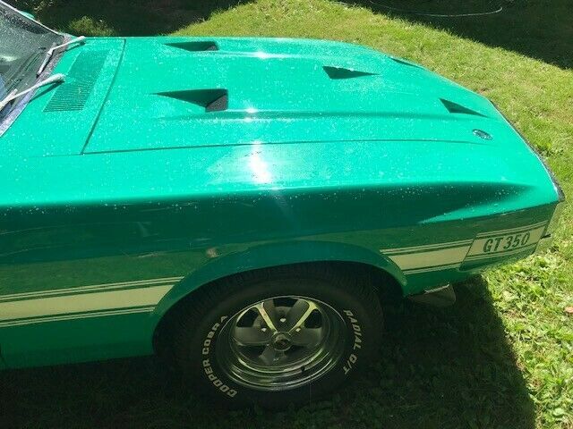 1969 Green Ford Mustang Convertible