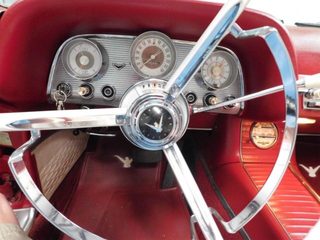 1959 Red Ford Thunderbird Convertible