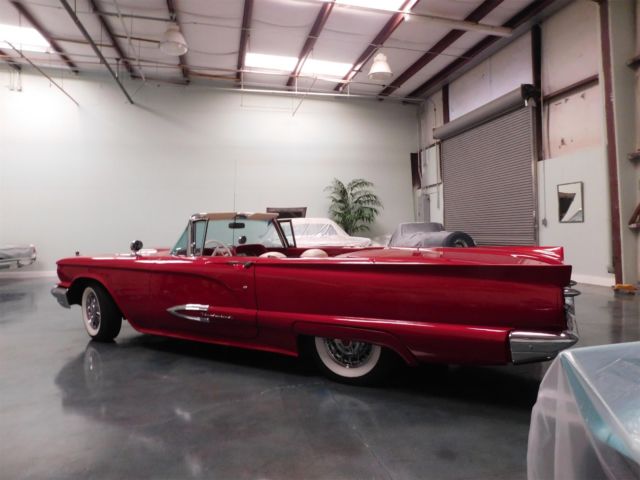 1959 Red Ford Thunderbird Convertible
