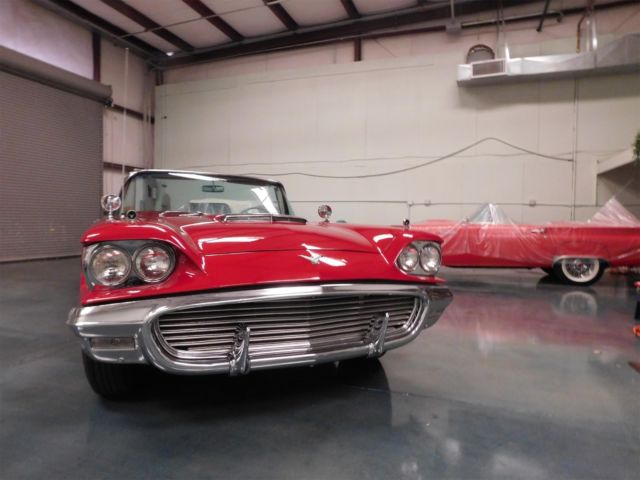 1959 Red Ford Thunderbird Convertible