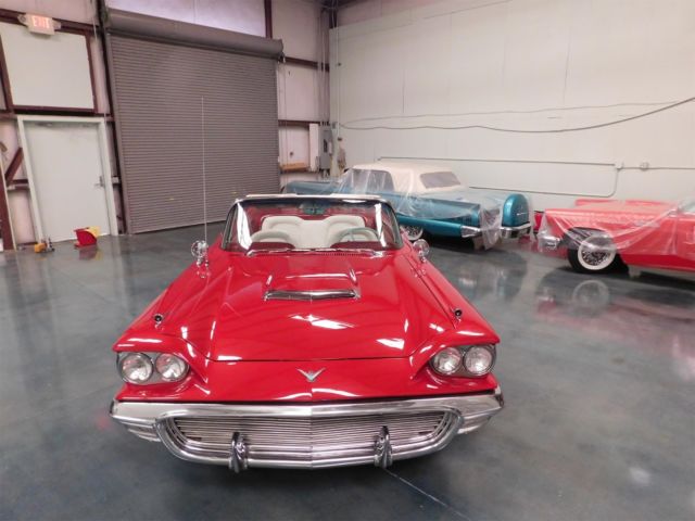 1959 Red Ford Thunderbird Convertible