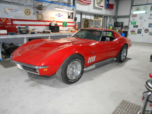 1969 Red Chevrolet Corvette Coupe
