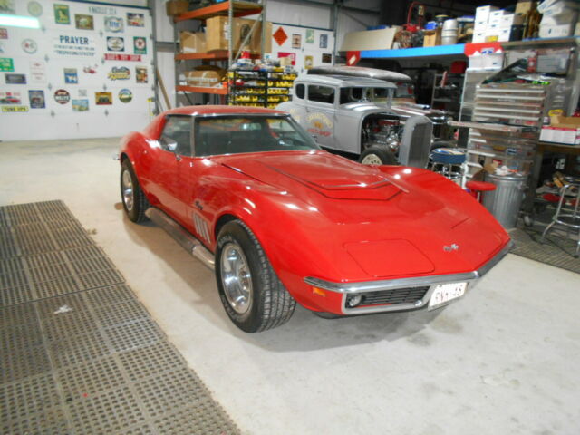 1969 Red Chevrolet Corvette Coupe