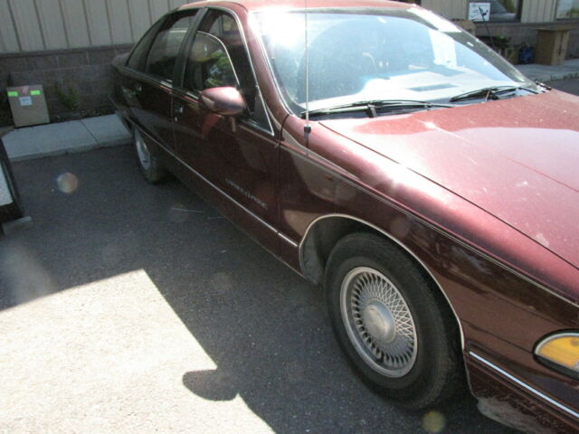 1991 Red Chevrolet Caprice Sedan