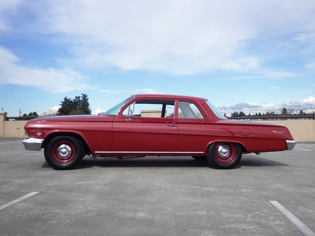 1962 Honduras Maroon Chevrolet Biscayne 2 door Sedan