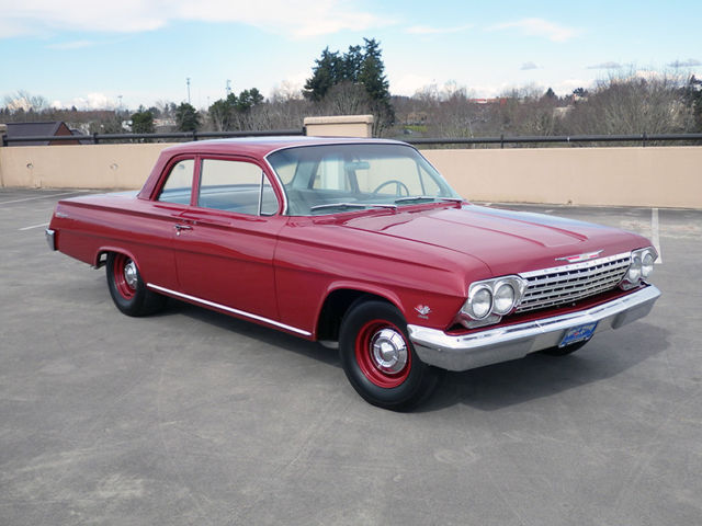 1962 Honduras Maroon Chevrolet Biscayne 2 door Sedan