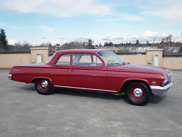 1962 Honduras Maroon Chevrolet Biscayne 2 door Sedan