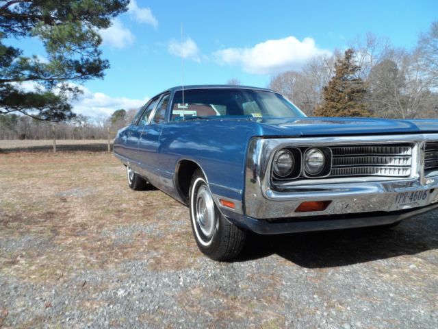 1972 Blue Chrysler New Yorker Sedan