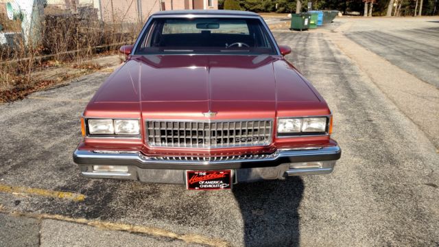 1986 Maroon Metallic Chevrolet Capriceold Sedan