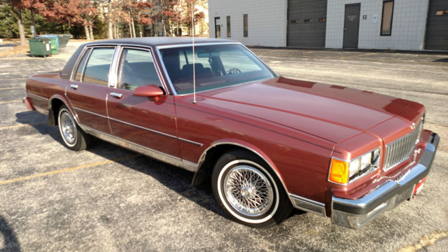 1986 Maroon Metallic Chevrolet Capriceold Sedan
