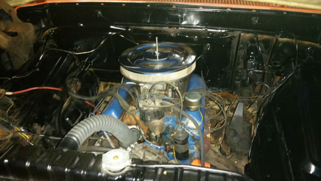 1970 Orange Ford F-100 truck