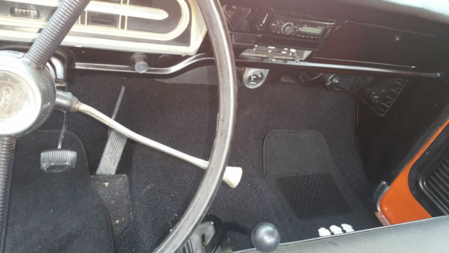 1970 Orange Ford F-100 truck