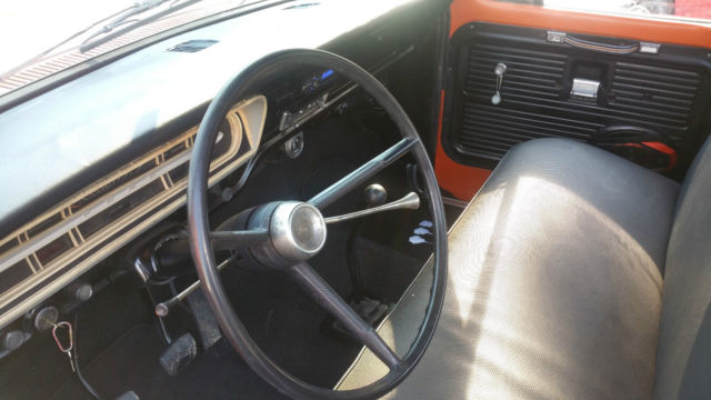 1970 Orange Ford F-100 truck