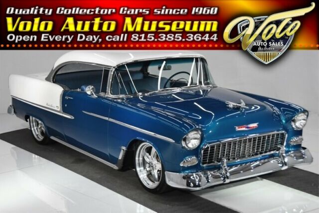 1955 Blue Chevrolet Bel Air/150/210 Hardtop