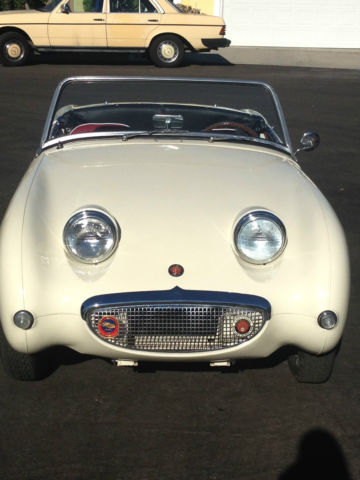 1959 Old English White Austin Healey Sprite Roadster