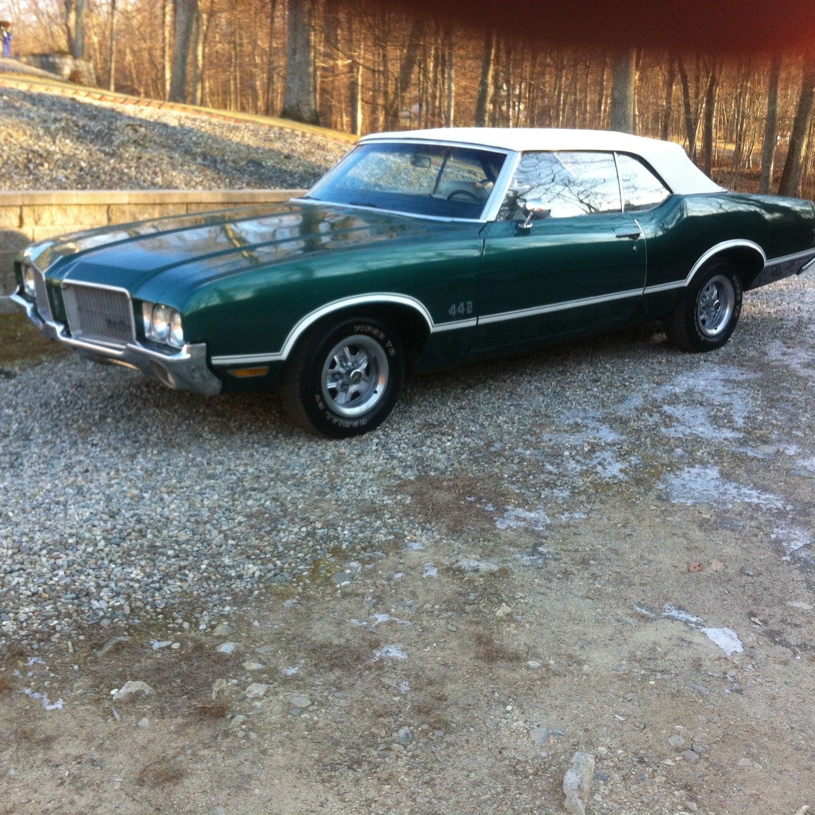 1971 Green Oldsmobile Cutlass Convertible