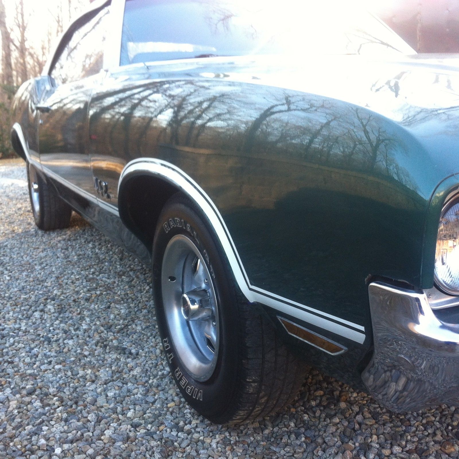 1971 Green Oldsmobile Cutlass Convertible