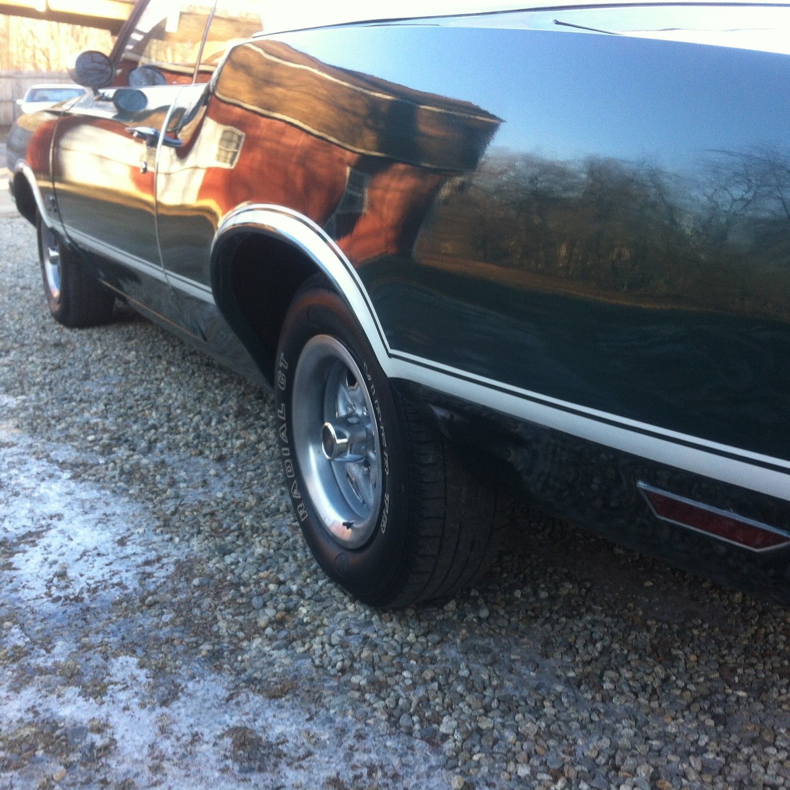1971 Green Oldsmobile Cutlass Convertible