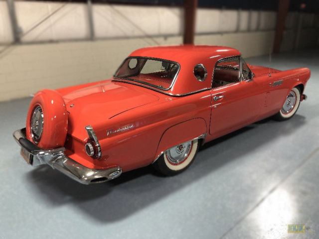 1956 Red Ford Thunderbird Convertible